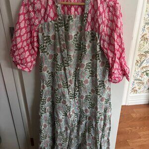 Zara Blockprint Dress/Coverup in Size M